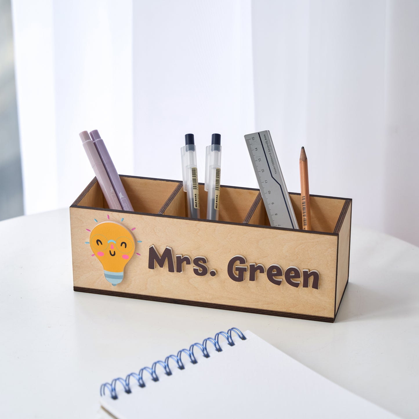 Personalized Teacher Desk Organizer for Teacher Gifts