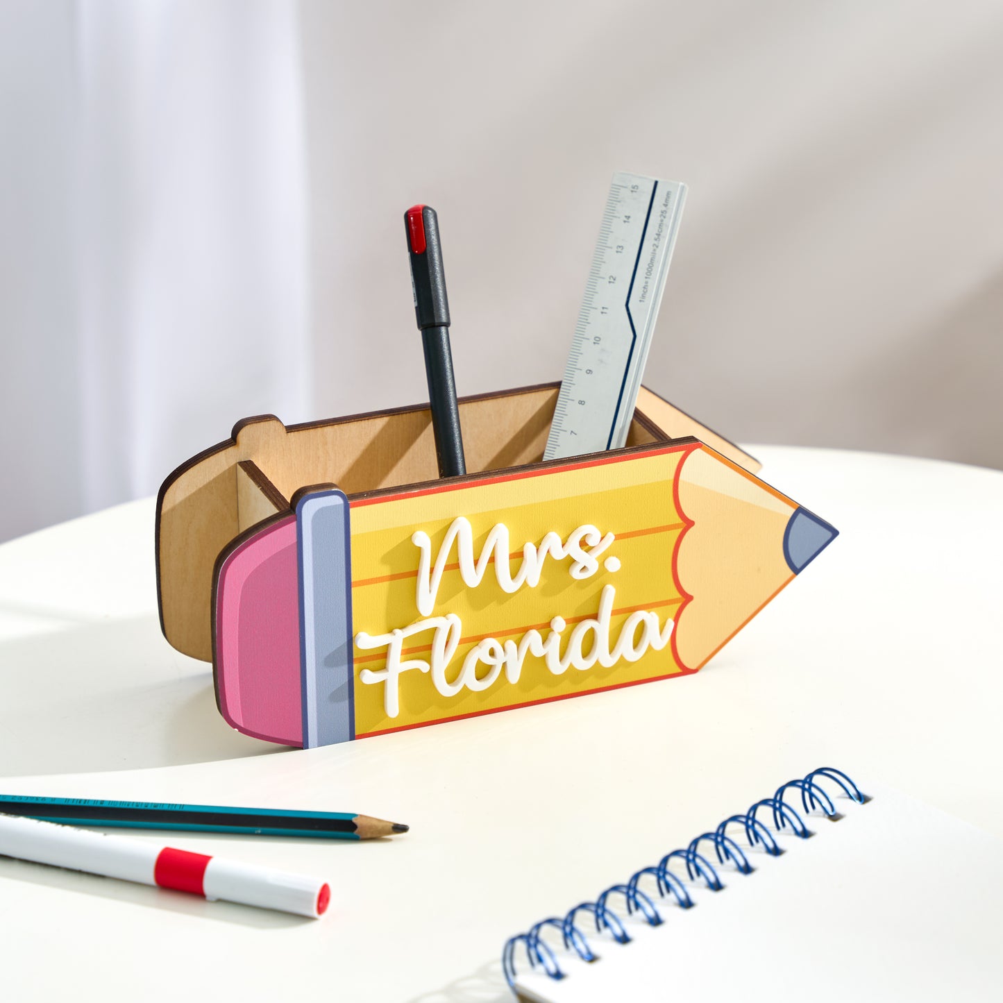 Personalized Teacher Desk Organizer