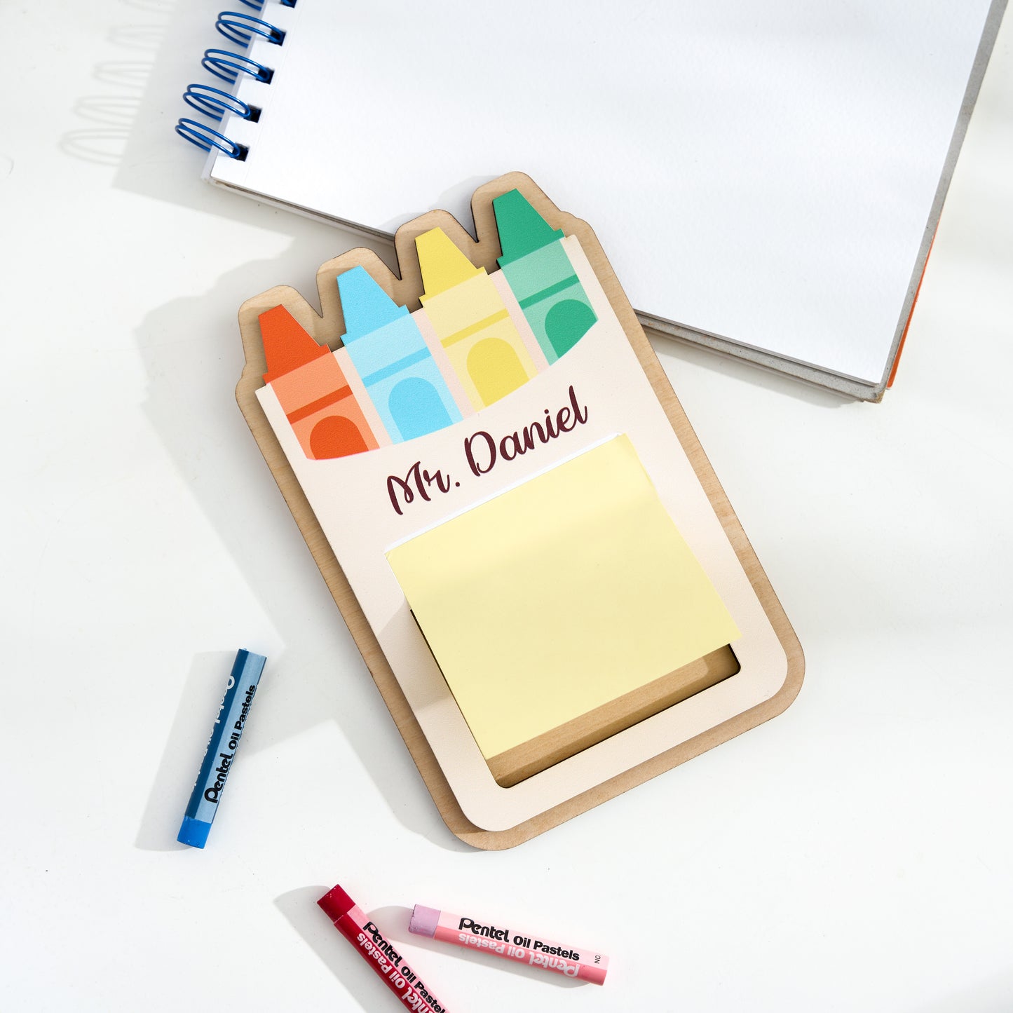 Personalized Teacher Sticky Note Holder for Teacher Gifts