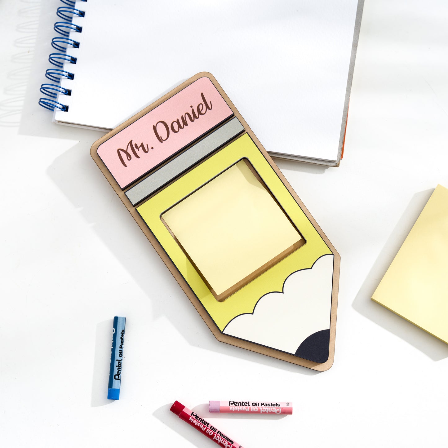 Personalized Teacher Sticky Note Holder for Teacher Gifts