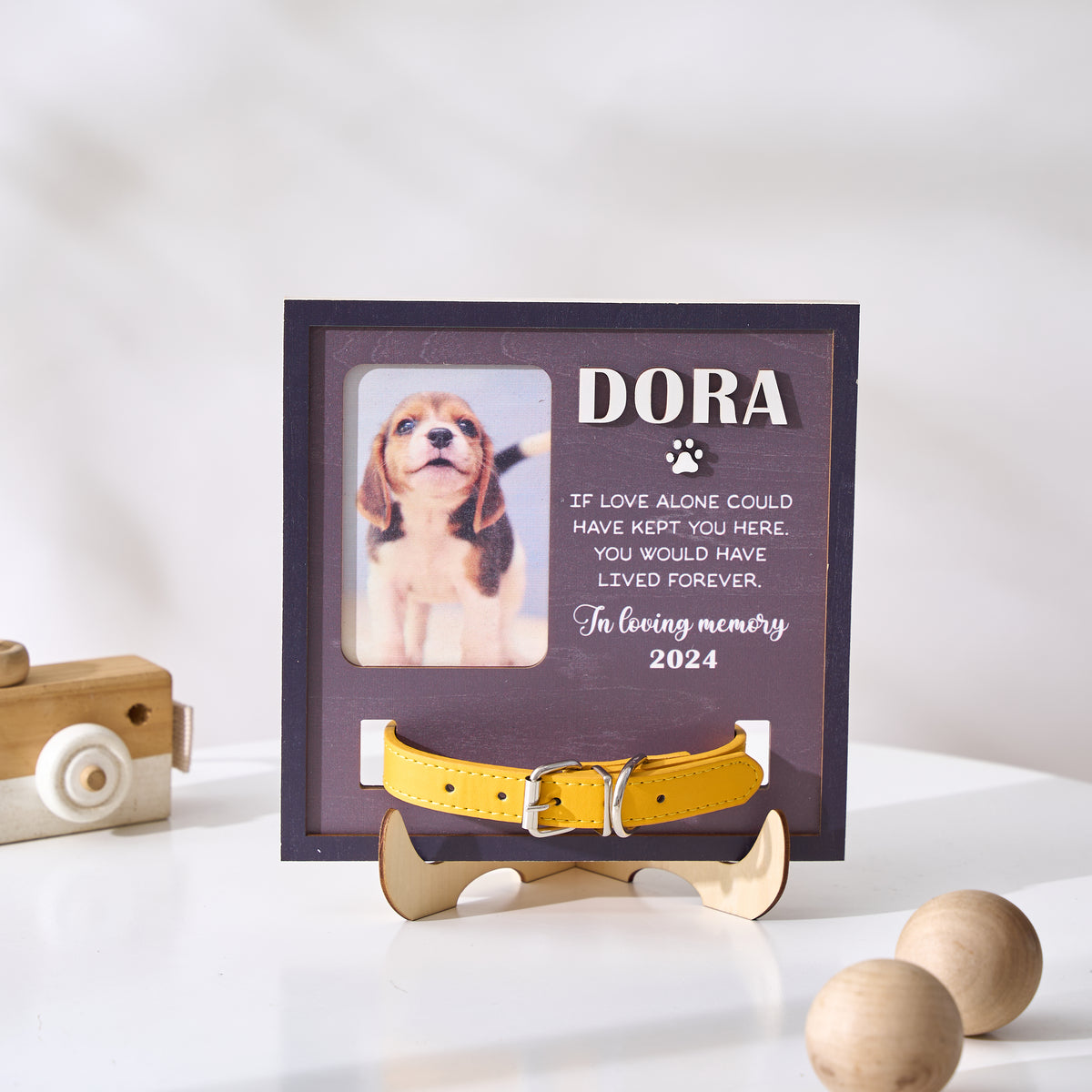 Colar Frame Custom Memorial Dog Collar Frame β Craftstoy