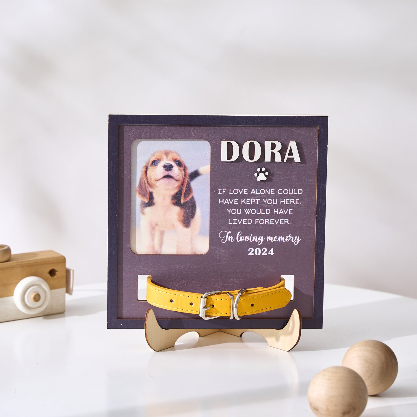 Custom Memorial Dog Collar Frame