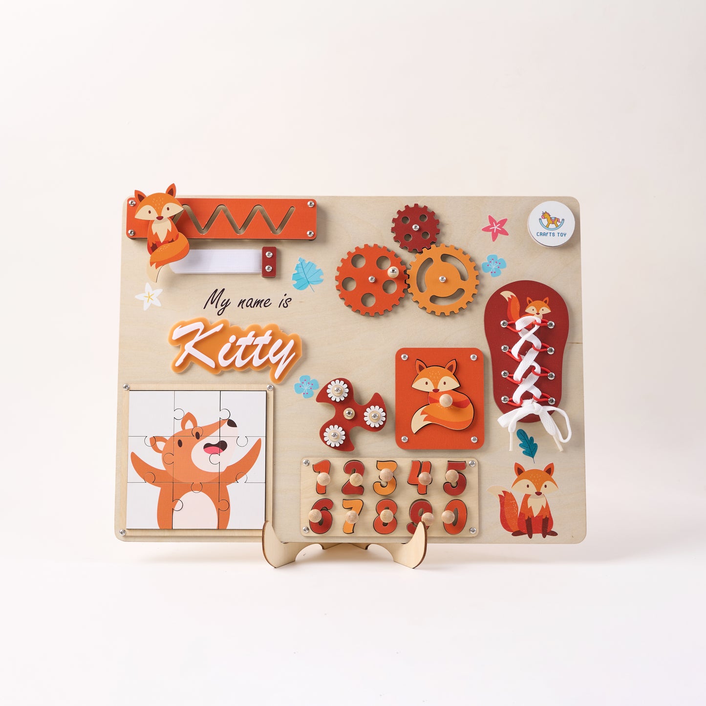 Custom Fox Baby Busy Board