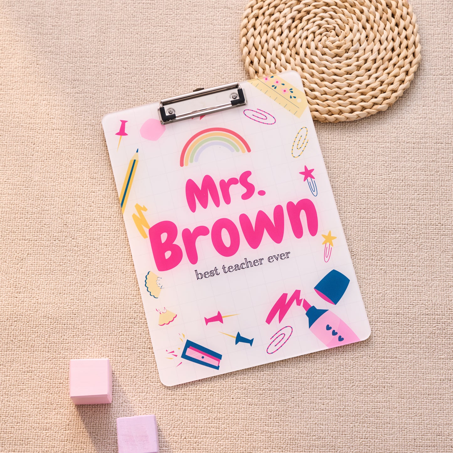 Custom Kindergarten Teacher Clipboard