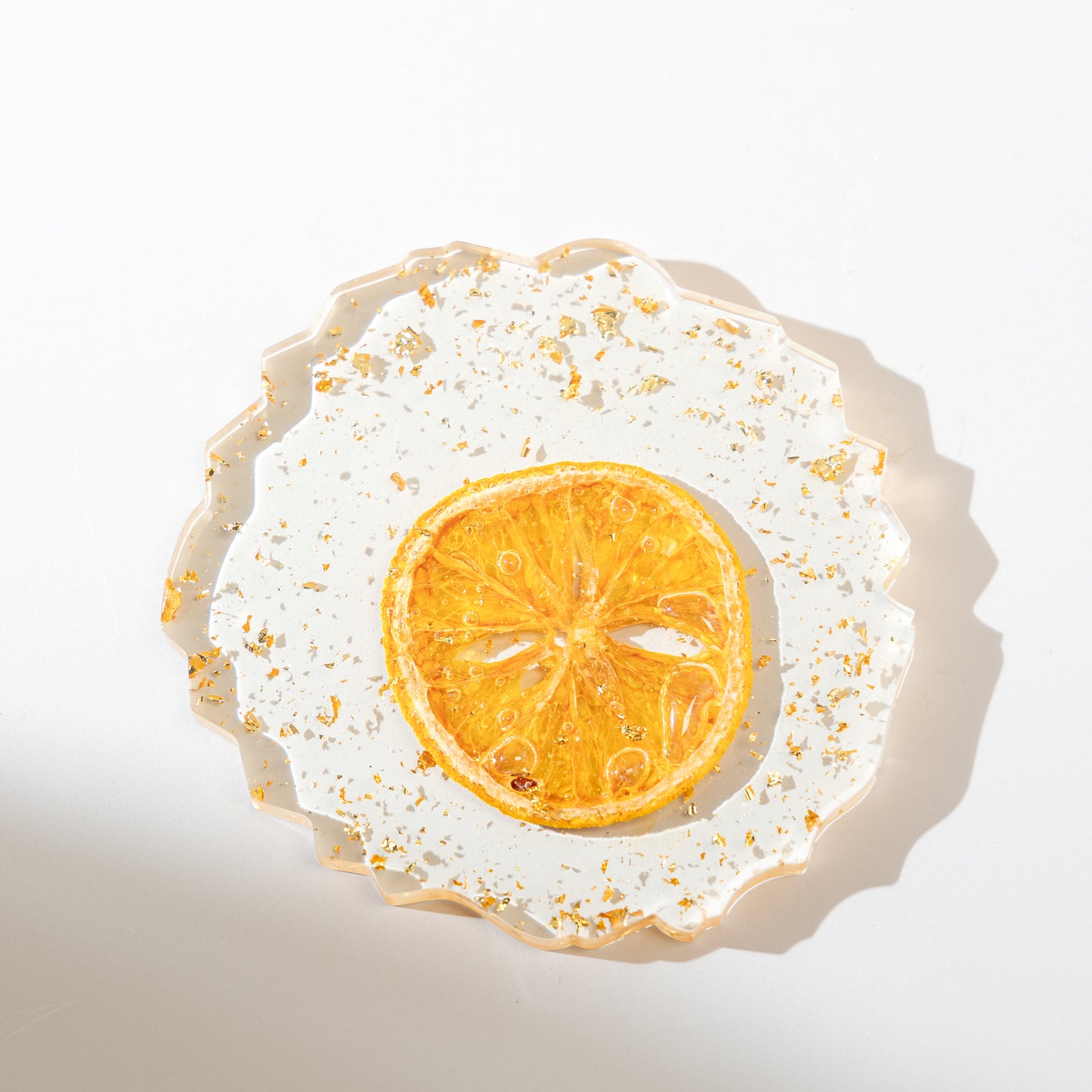 Dried Citrus Waterproof Resin Coaster