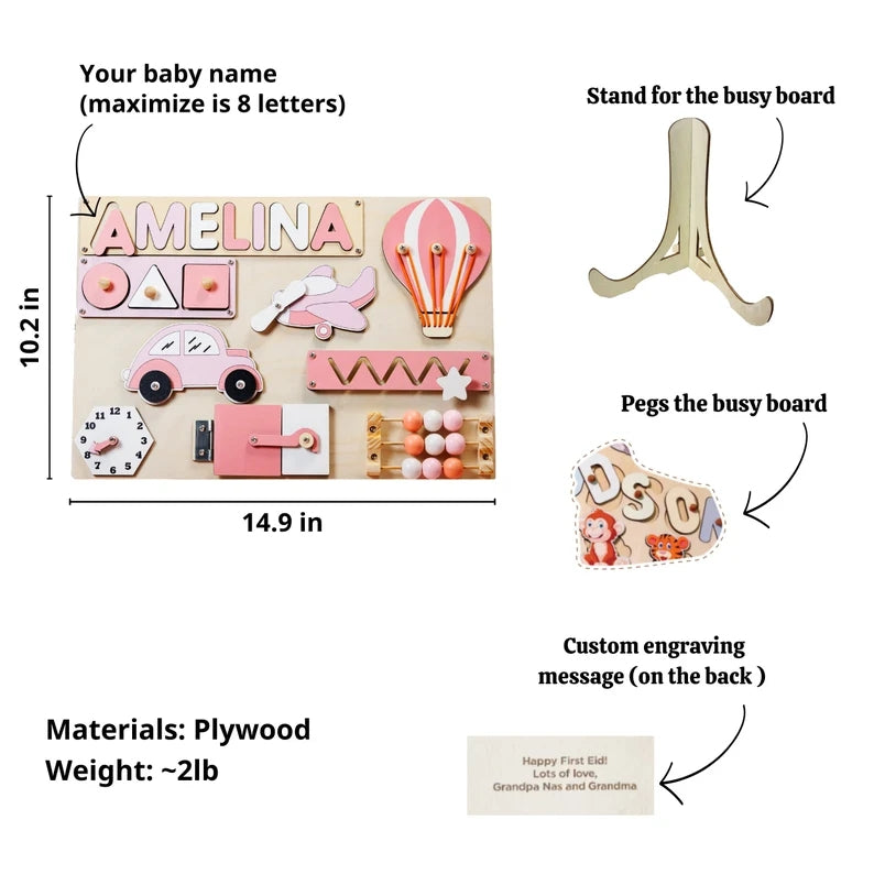 Custom Vehicles Sensory Busy Board