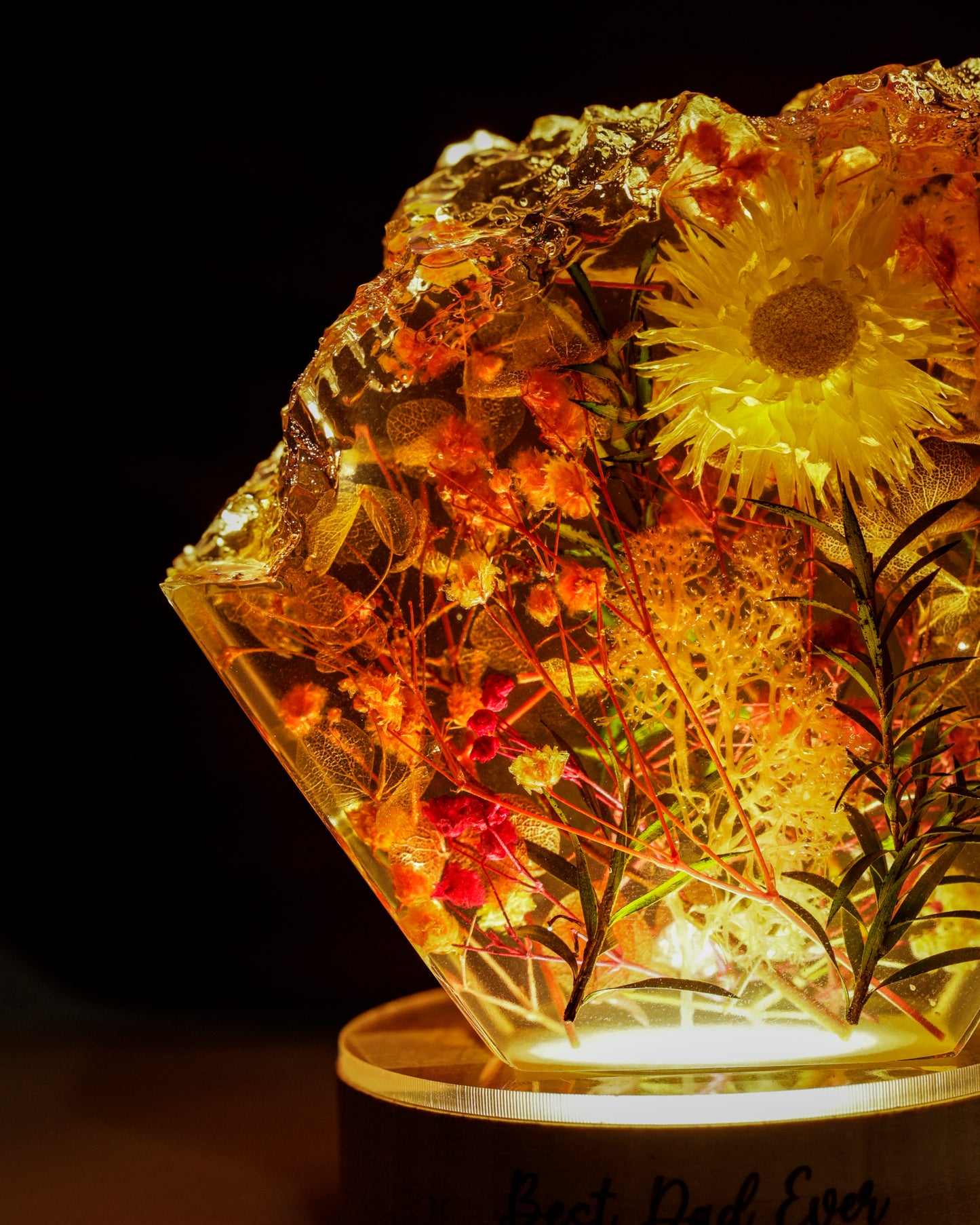 Flowers Epoxy Lamp