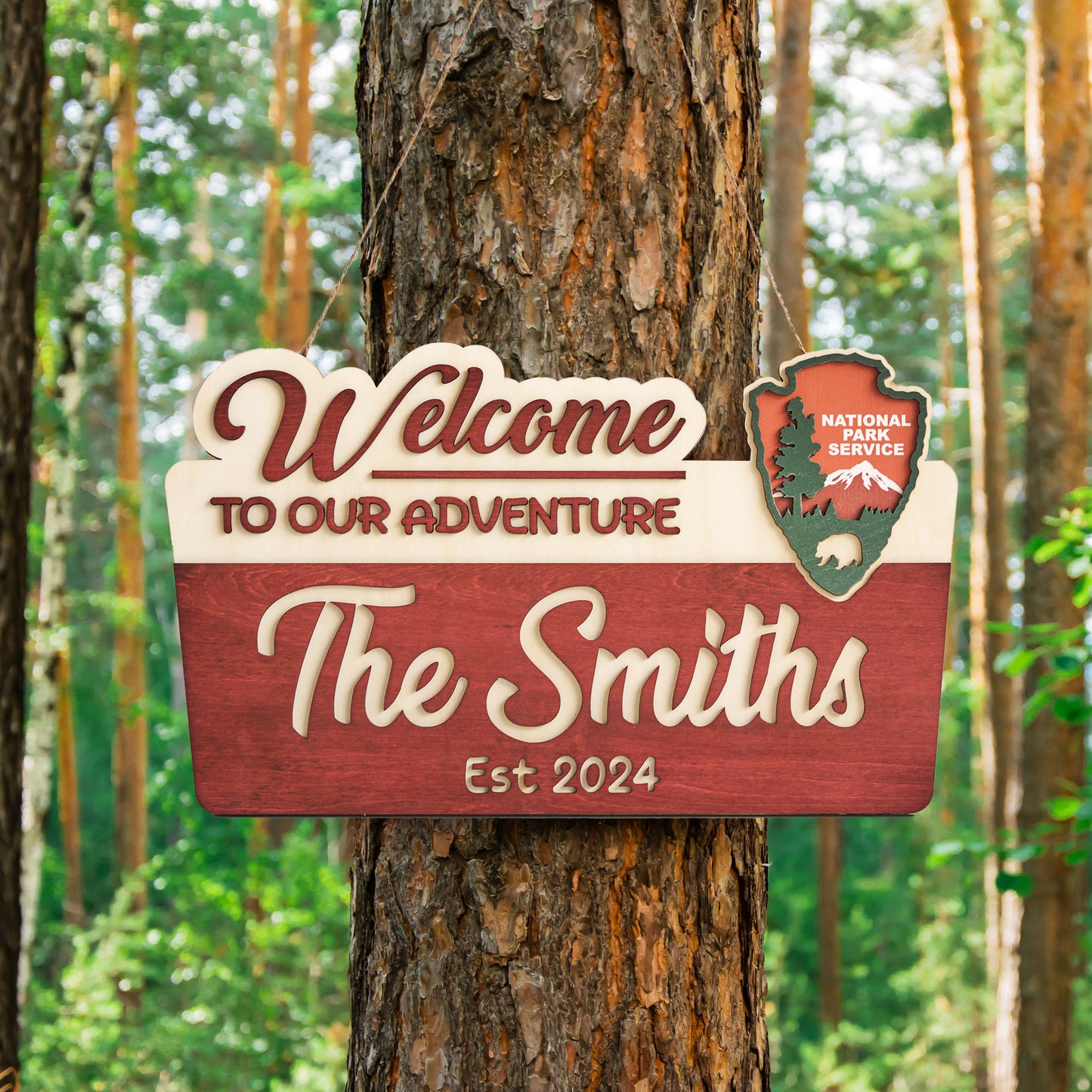 Personalized National Park Sign