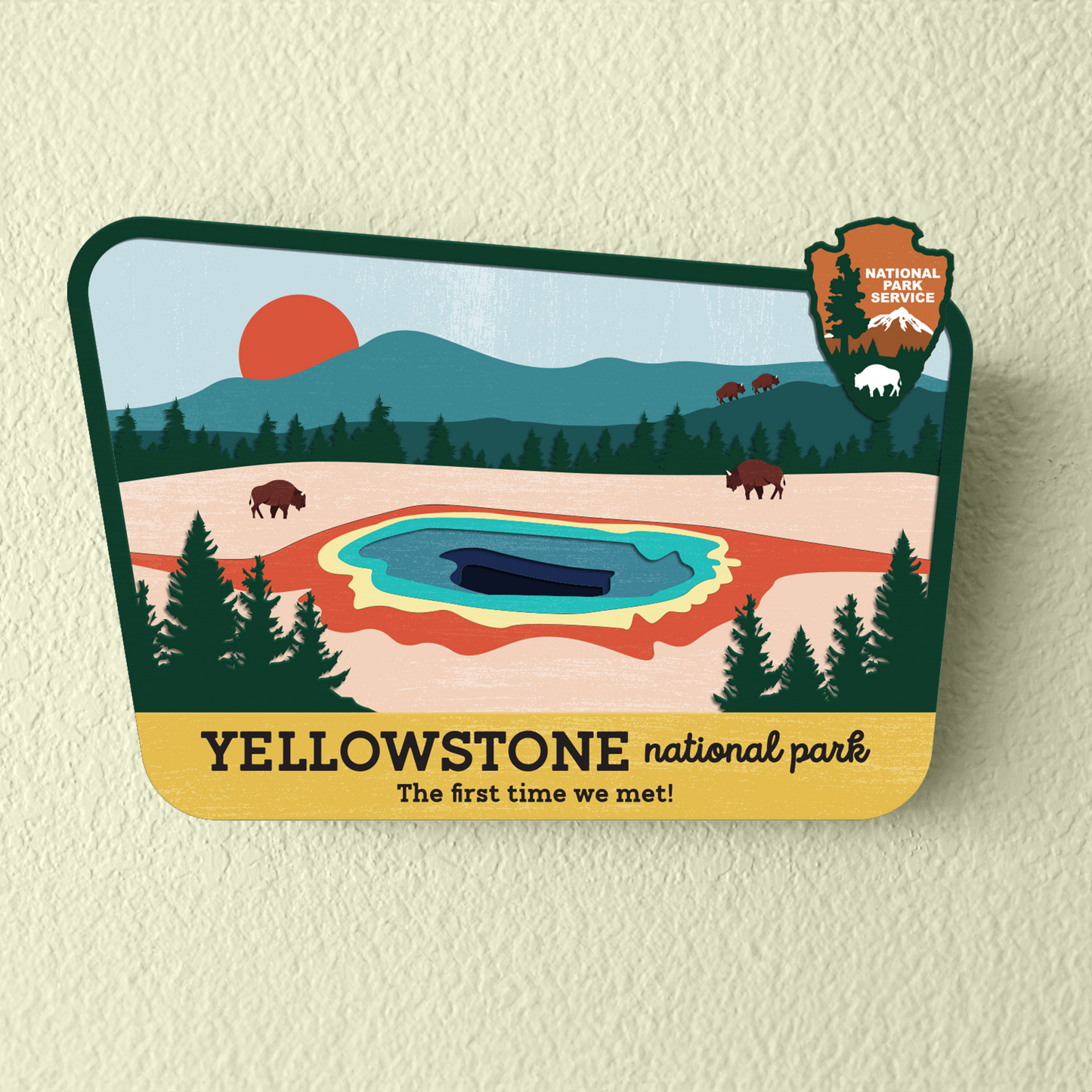 Yellowstone National Park Sign