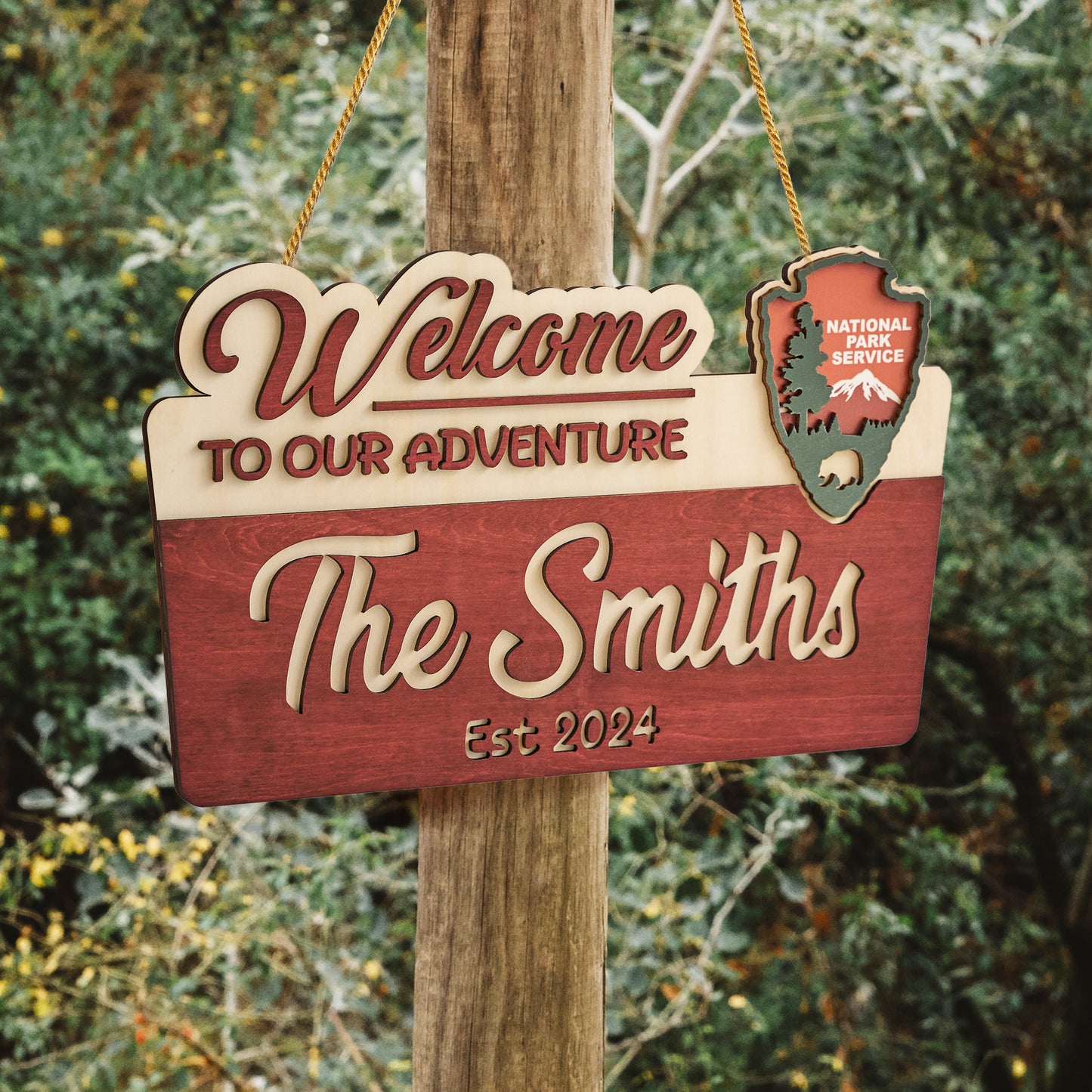 Personalized National Park Sign