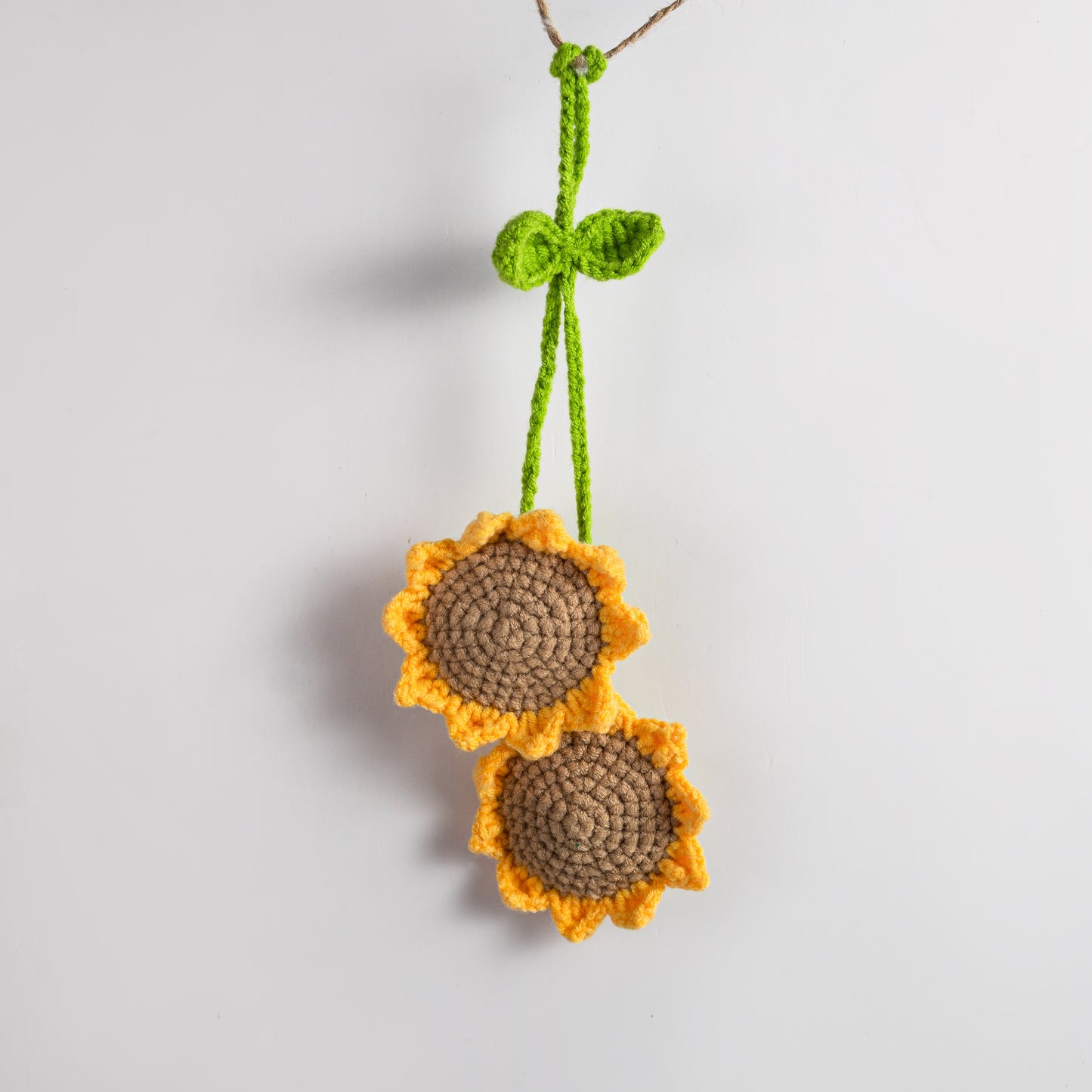 Sunflowers Crochet Car Plant