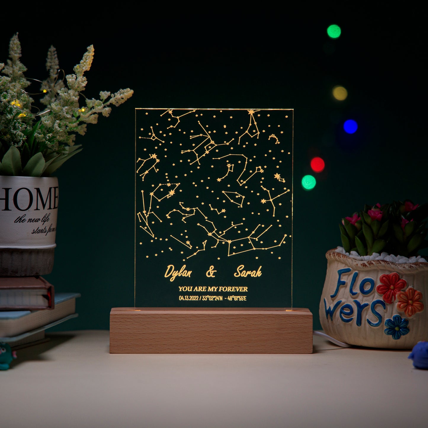 Custom Constellation Star Map Night Light