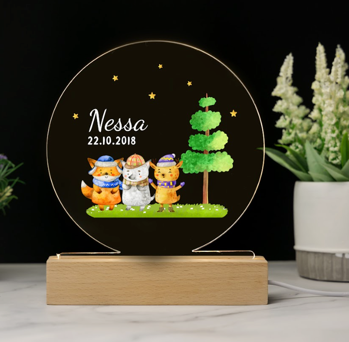 Custom Baby’s Name Night Light