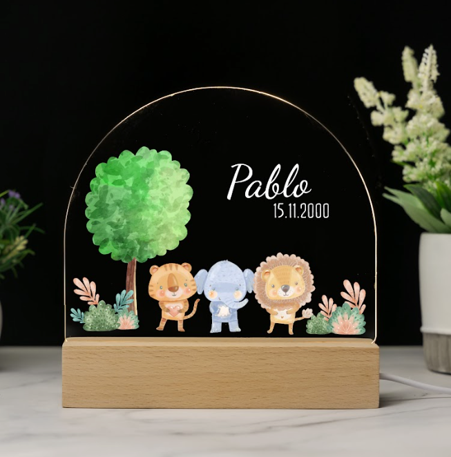 Custom Baby’s Name Night Light