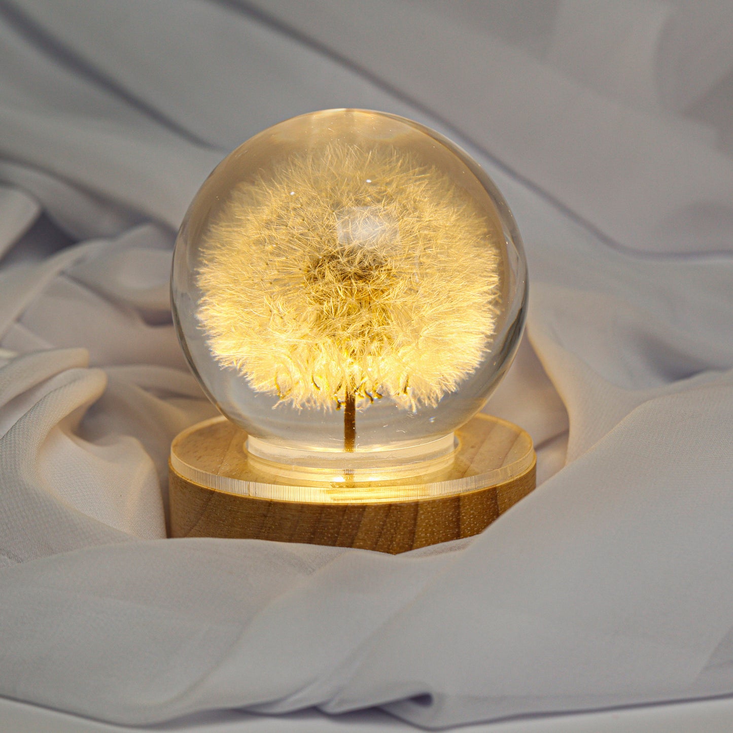 Dandelion Flower Resin Lamp