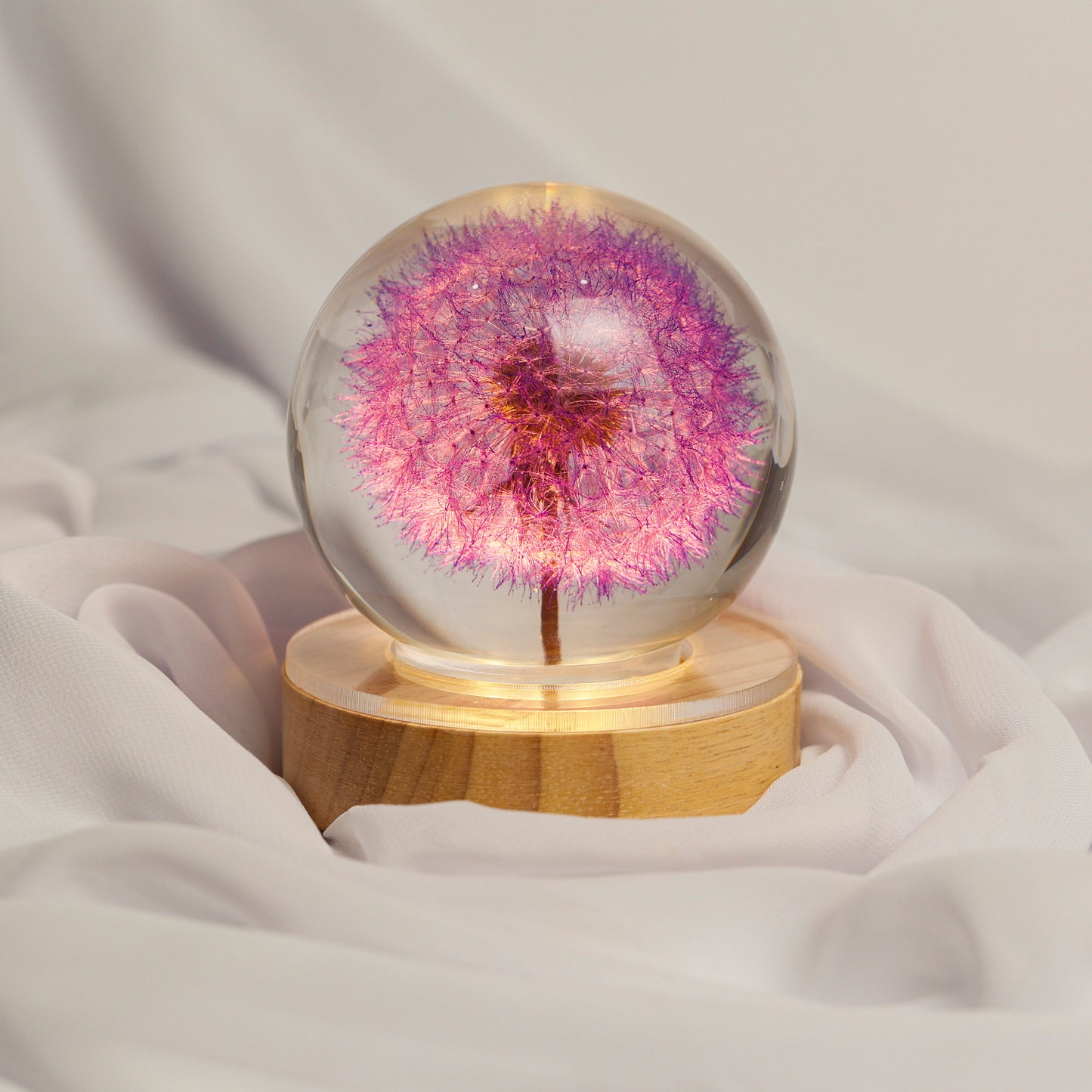 Dandelion Flower Resin Lamp