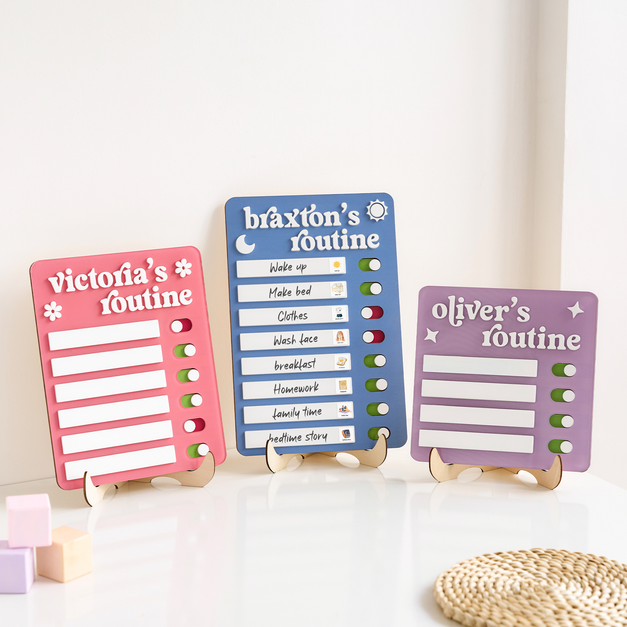 Personalized Sliding Routine Chart – Craftstoy