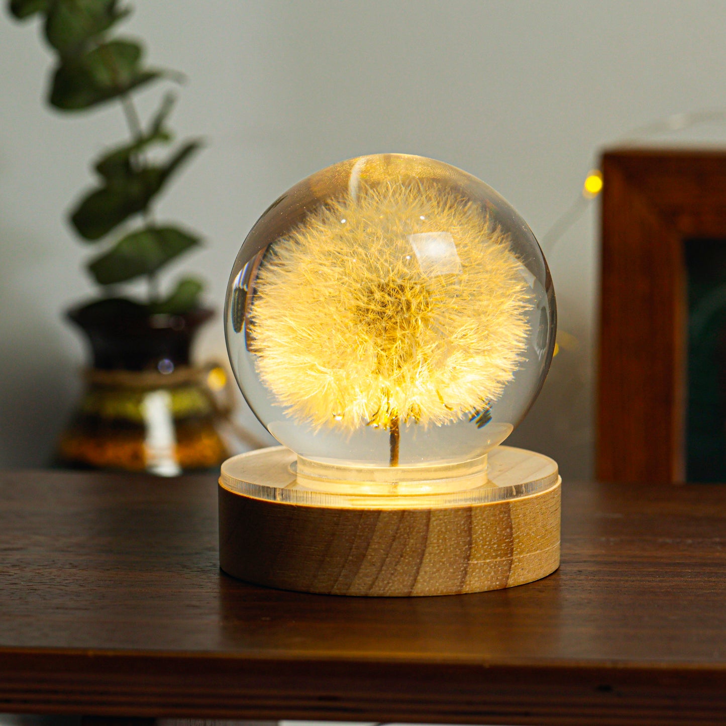 Dandelion Flower Resin Lamp